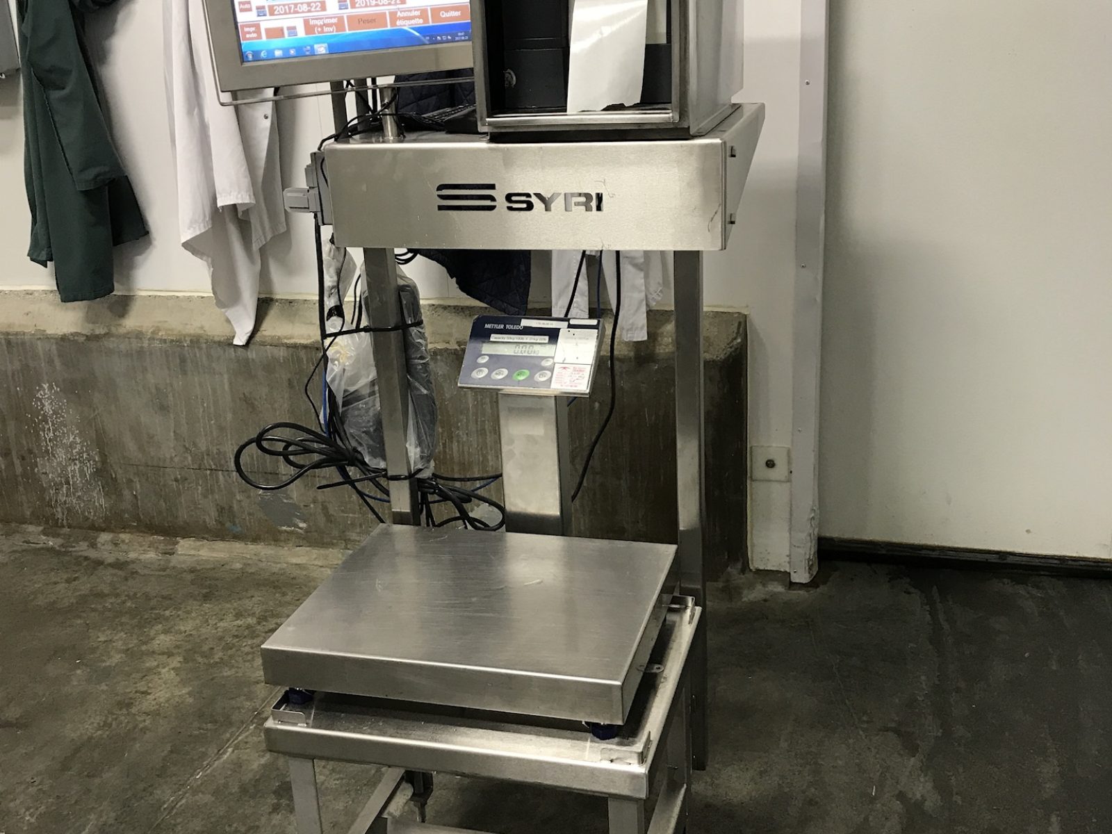 SUPPORT À BALANCE ET IMPRIMANTE